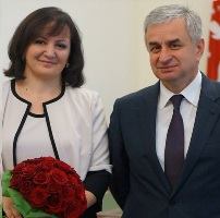 Президент Абхазии встретился с Алисой Гицба